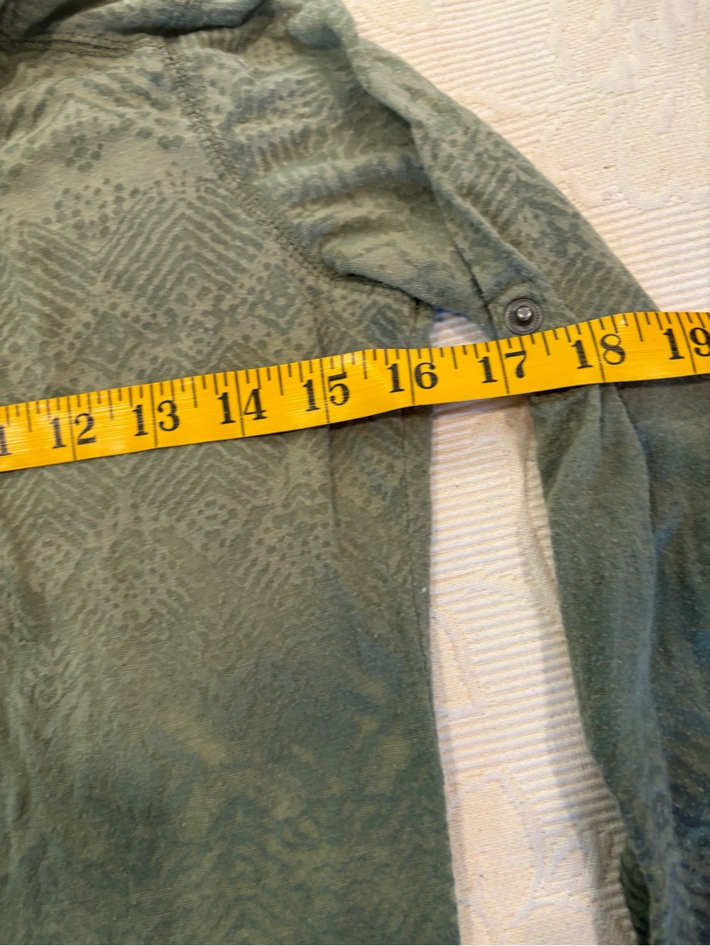 Athleta Sage Green Hooded V-Neck Tunic - Picture 3 of 6